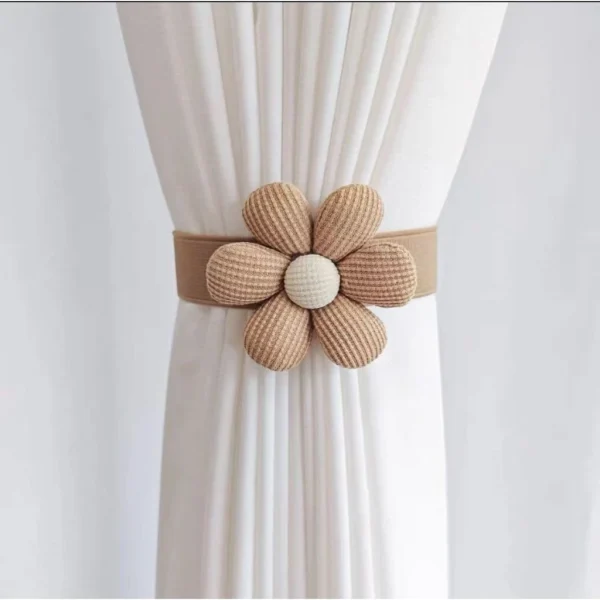 Random Flower Curtain Strap Buckle