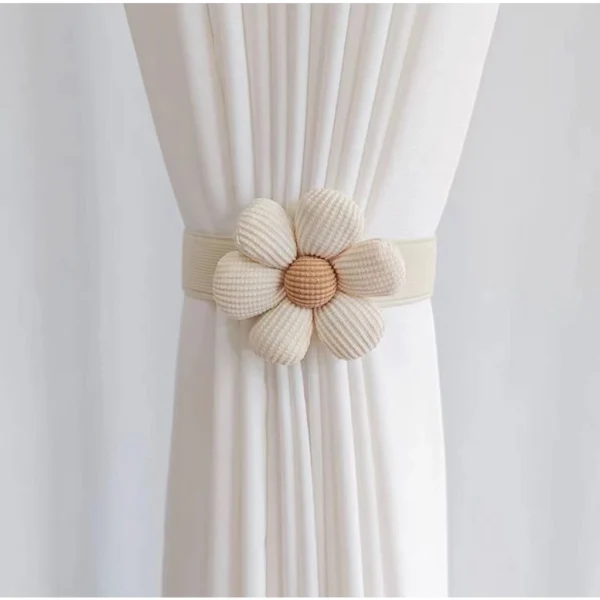 Random Flower Curtain Strap Buckle