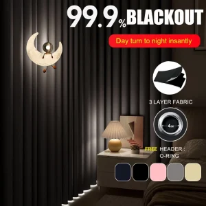 Random Blackout Curtain Grommet Top W132cm H160cm