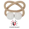 Magnetic Curtain Tiebacks Braided Buckle Clips