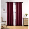 Random 135x225cm Eyelet Blackout Curtain Maroon