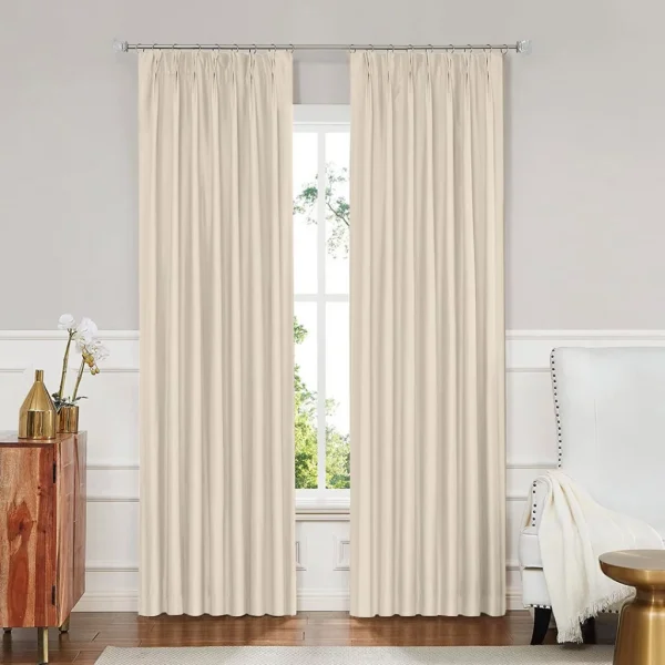 Random 135x225cm Eyelet Blackout Curtain Sandy Soil