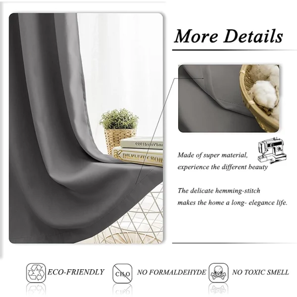 my-11134207-820li-ml4tnq8lzklo56.webp Lovhome Blackout Curtain Ring Hook Plain W132cm H260cm