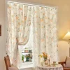 100x200cm Lace Double Layer Semi-Blackout Curtain