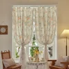100x200cm Lace Double Layer Semi-Blackout Curtain