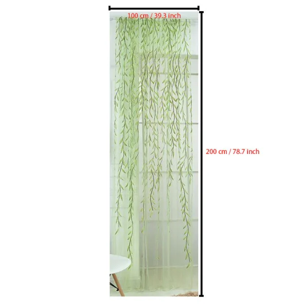 sg-11134201-7rd4f-lwtibud331g9b6.webp Random 100x270cm Leaf Print Sheer Tulle Curtain
