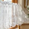 120x150cm Boho White Lace Short Curtain