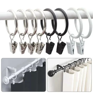 5Pcs Metal Ring Curtain Clips