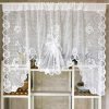 100x180cm Countryside White Lace Mesh Curtain