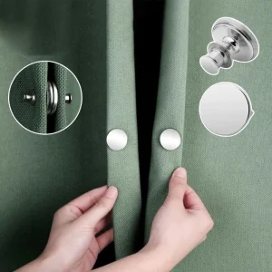 Nail-Free Magnetic Curtain Buckle