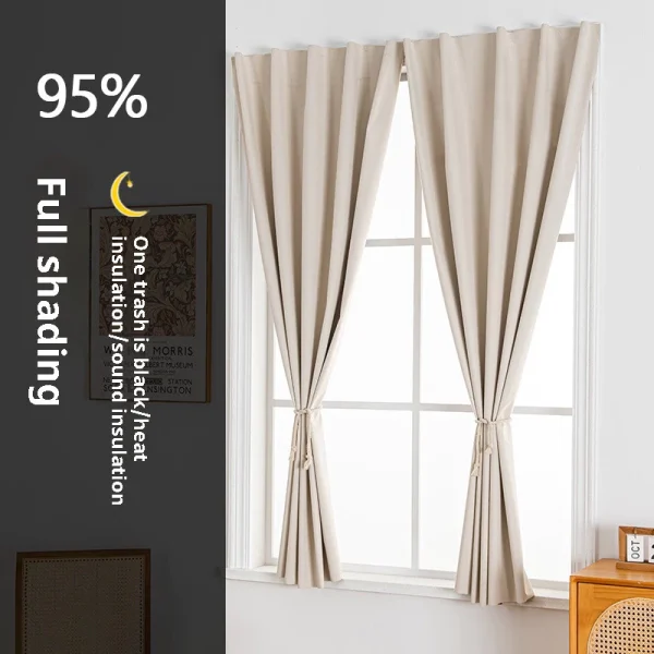 100x200cm 100% Full Blackout Self-Adhesive Curtain