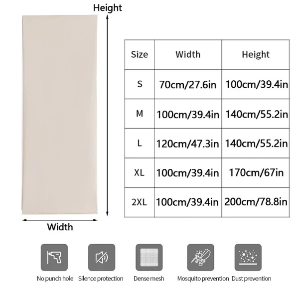 100x200cm 100% Full Blackout Self-Adhesive Curtain