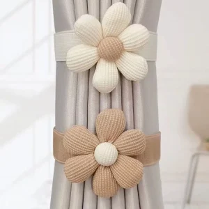 Random Flower Curtain Strap Buckle