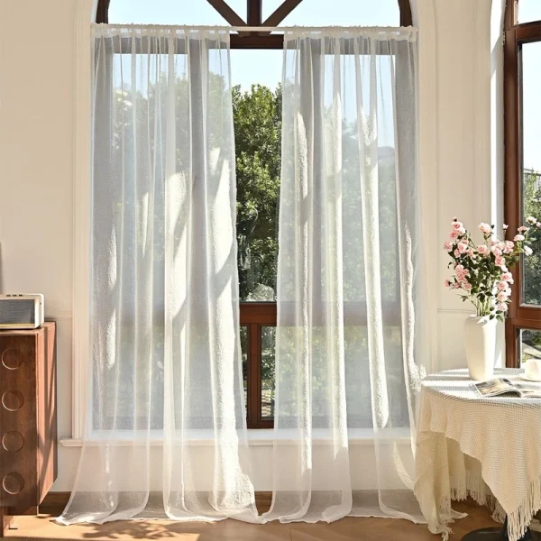 100x250cm Wrinkled Terylene Pole Curtain