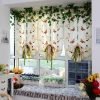 80x150cm Non-Punched Roman Shade with Butterfly Embroidery
