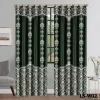 Random Hook Rod Semi Blackout Curtain Floral W135cm H260cm