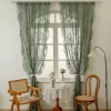 140x200cm French Lace Semi-Blackout Curtain