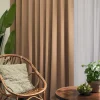 Custom Made Double Thick Blackout Curtain UV Sunblock W140cm H300cm