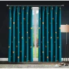 Random Thick Semi Blackout Door Curtain W140cm H300cm