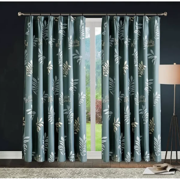 Random Thick Semi Blackout Door Curtain W140cm H300cm
